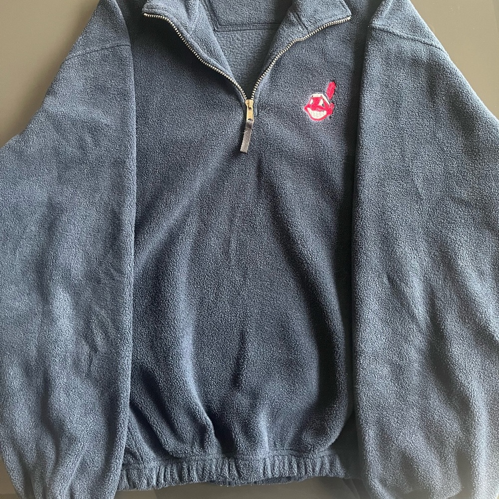 Antigua Cleveland Indians Fleece Pullover